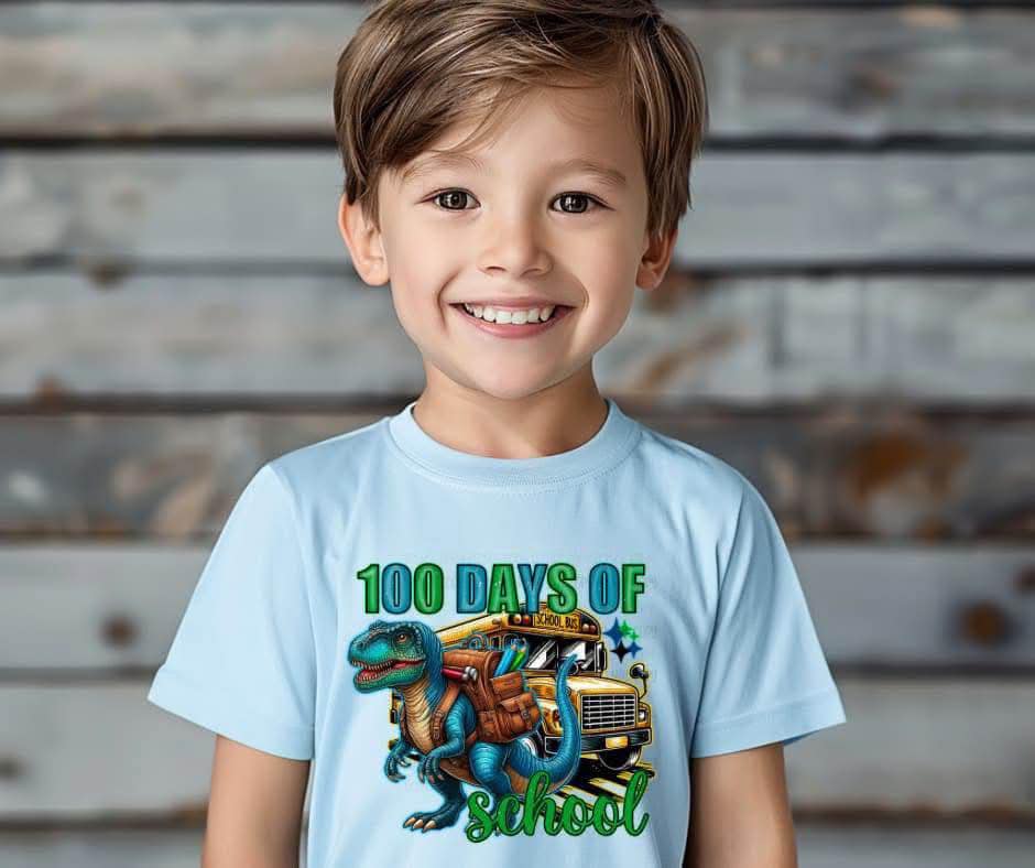 100 Days of School Dino