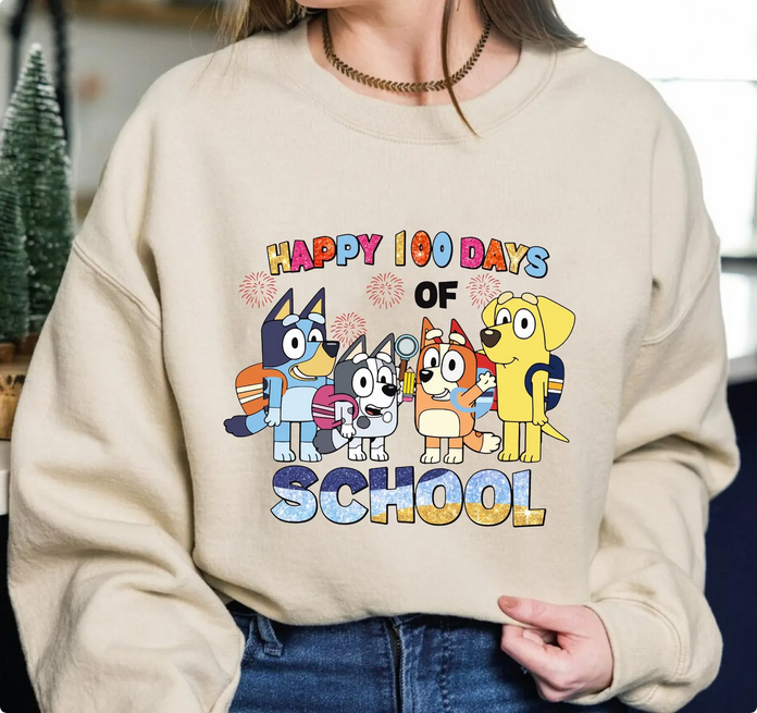 100 Days of School Heeler