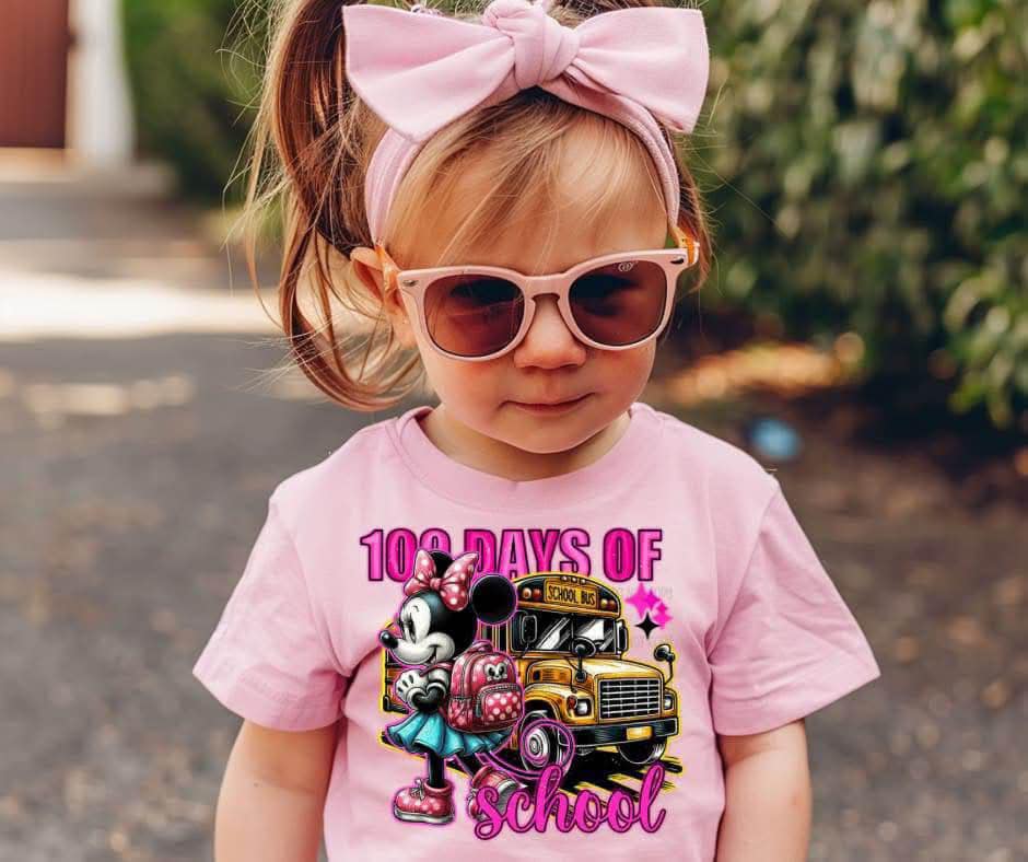 100 Days of School Pink Mouse