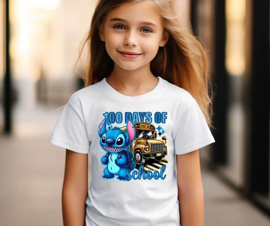 100 Days of School Stitch
