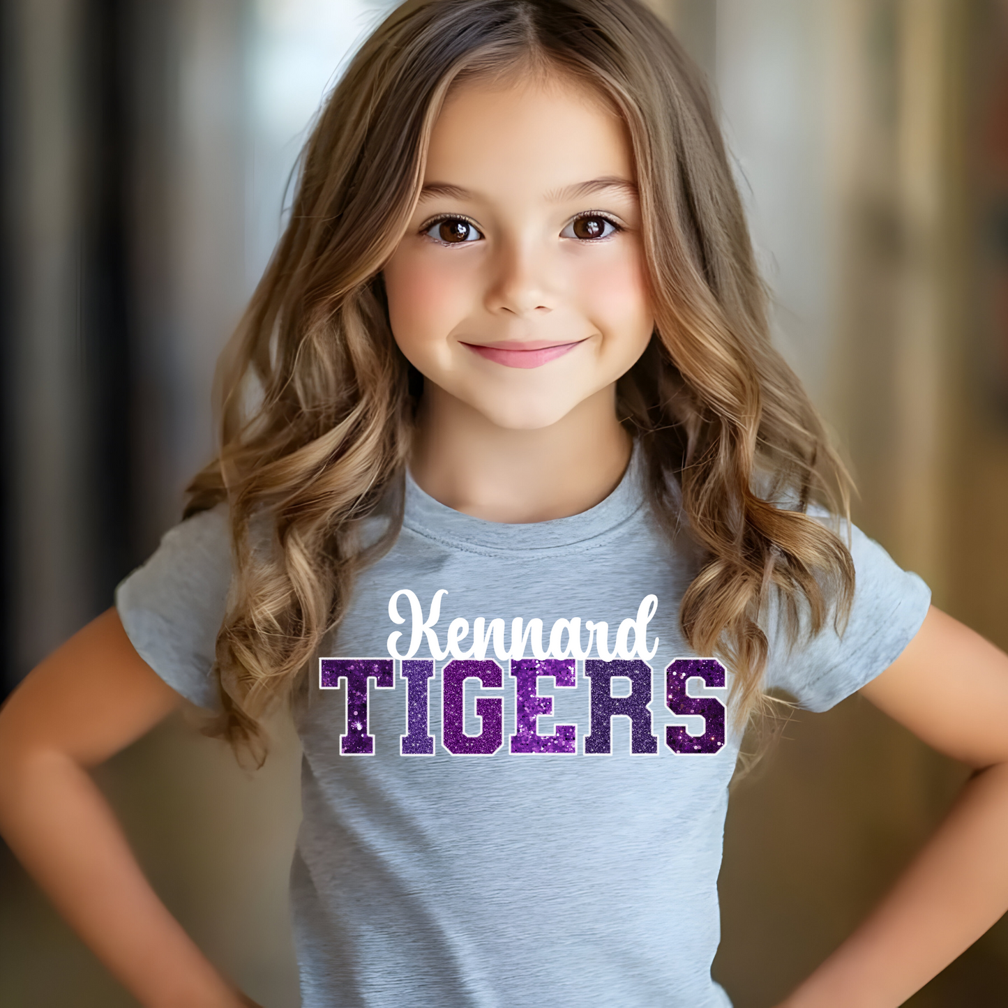 Kennard Tigers in Multi Purple Shades with White Outline