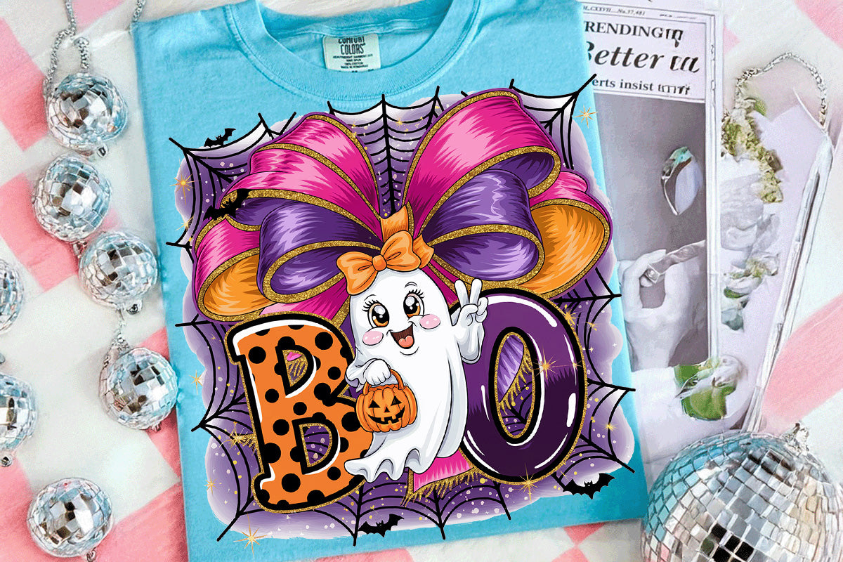 Cute Ghost Boo Bow