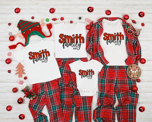 Personalized Family Christmas Matching Set