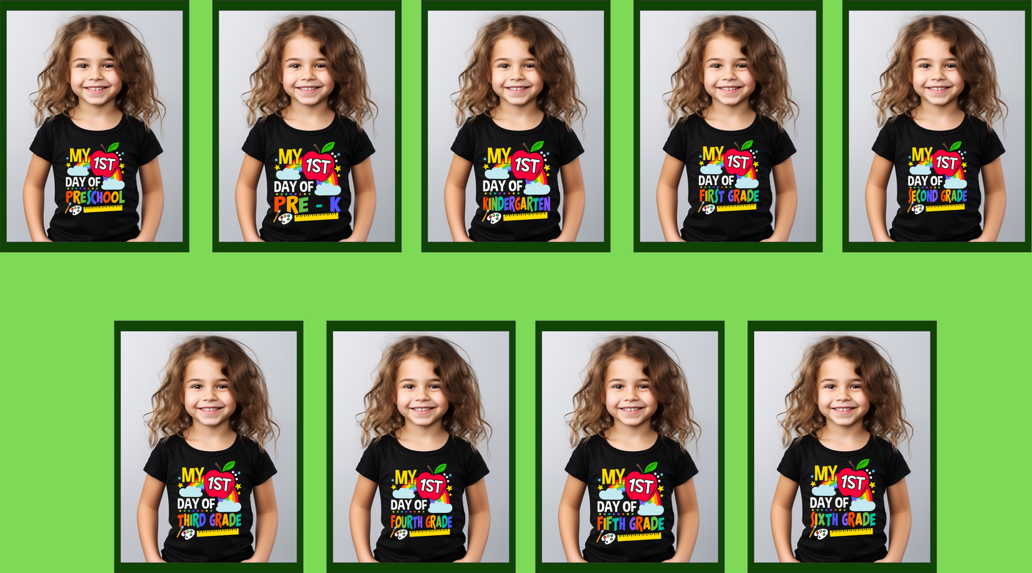 My First Day of Grade Related Back to School