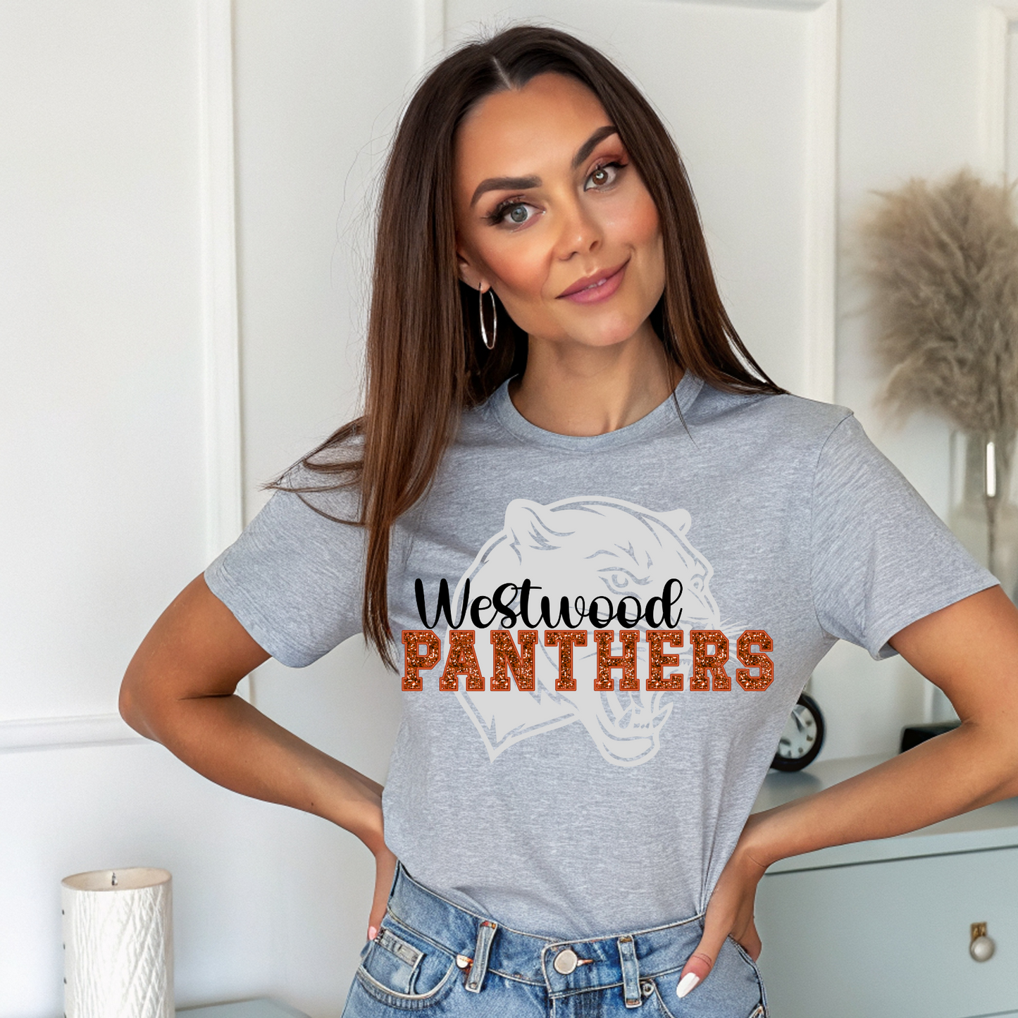 Westwood Panthers with Panther Head in Background
