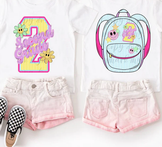 Seersucker Back To School (Front/Back) Collection (Girl)