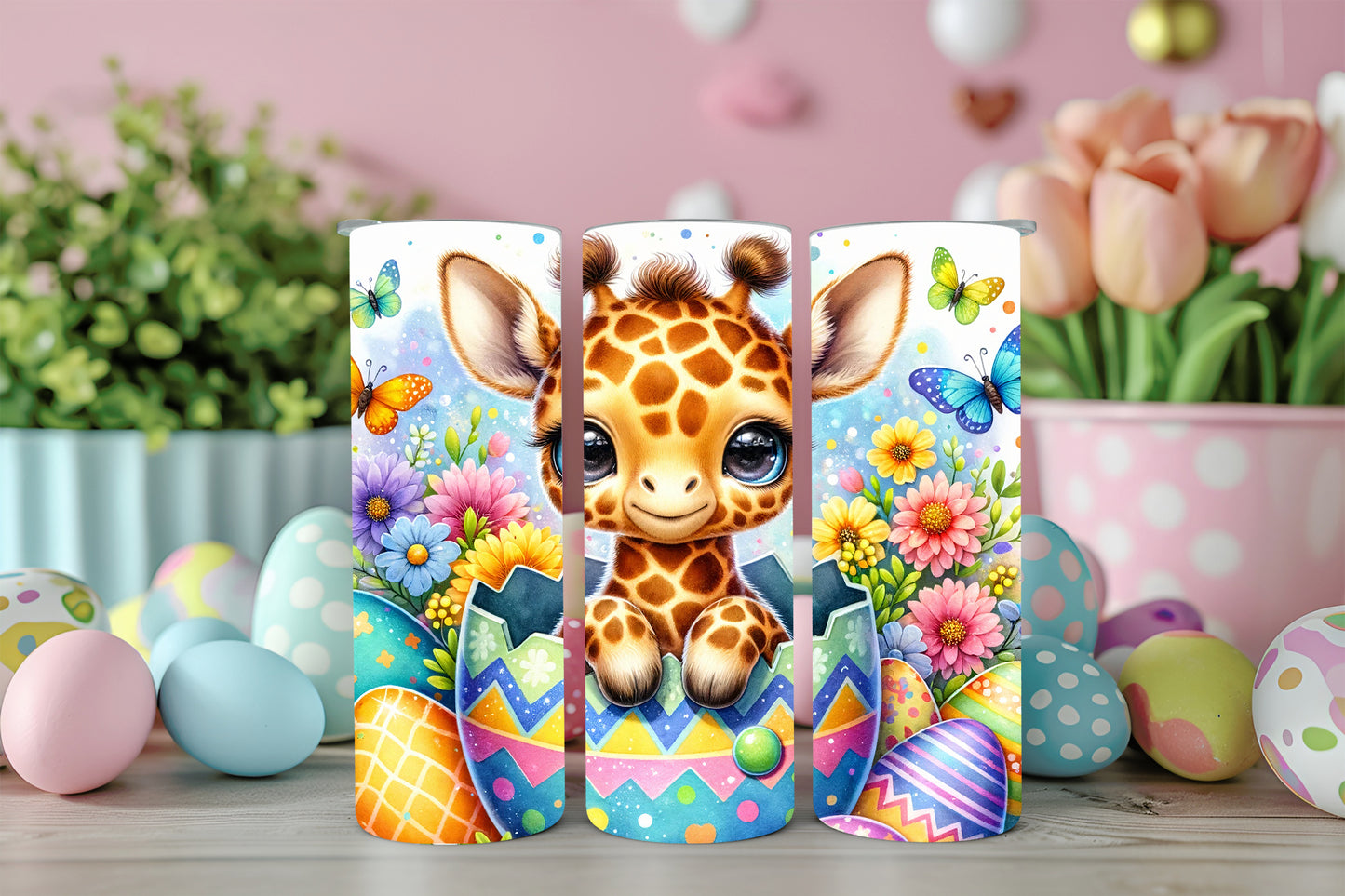 Easter Giraffe Tumbler