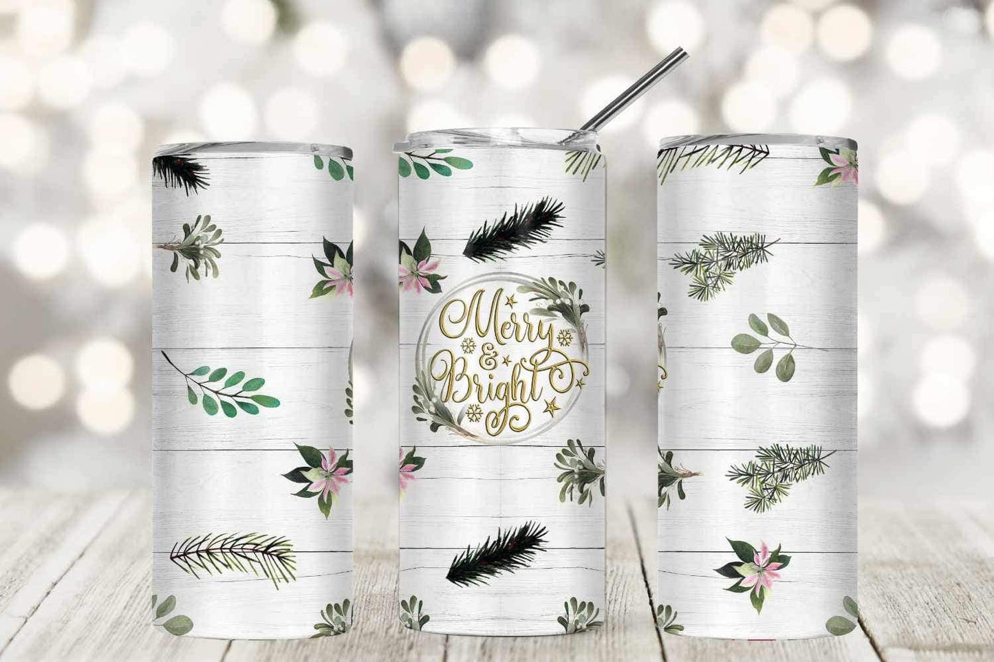 Merry and Bright Tumbler