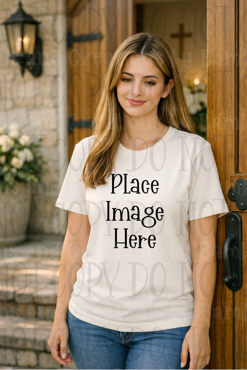Faith Based Western Style Apparel Mock Ups (Gildan Brand)