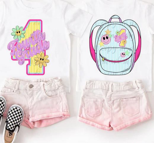 Seersucker Back To School (Front/Back) Collection (Girl)