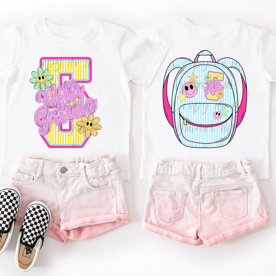 Seersucker Back To School (Front/Back) Collection (Girl)
