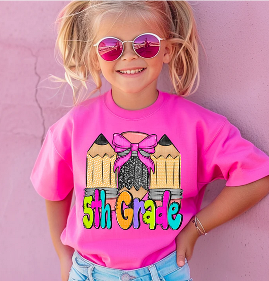 Doodle Pencil (Girl) School Grades Collection
