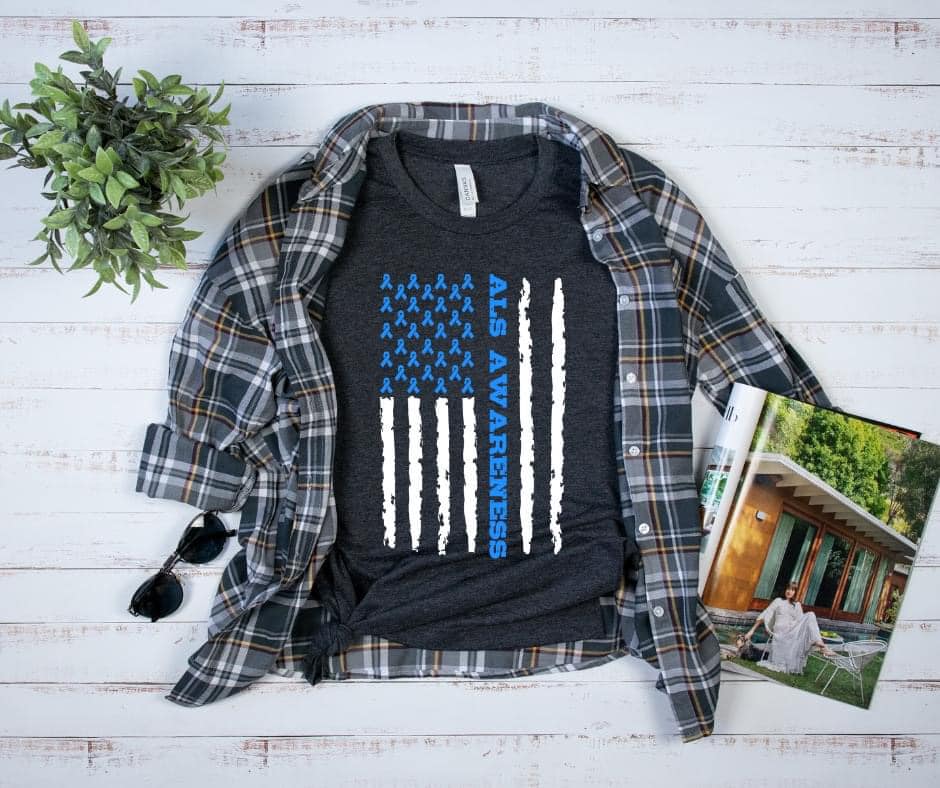 ALS Awareness with Flag