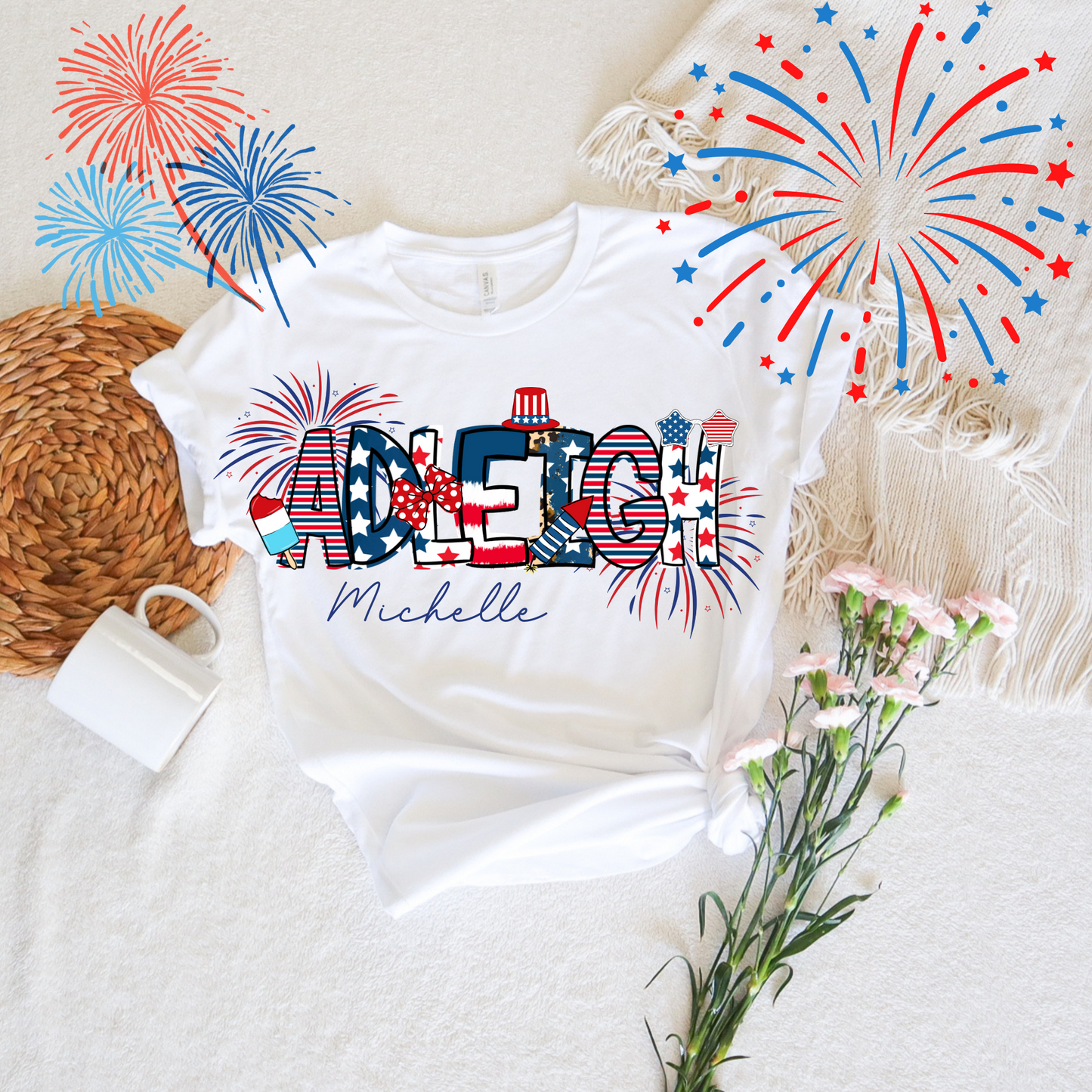 Custom Patriotic Name- Kid