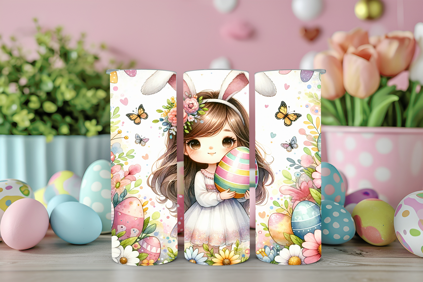 Adorable Easter Girl Tumbler