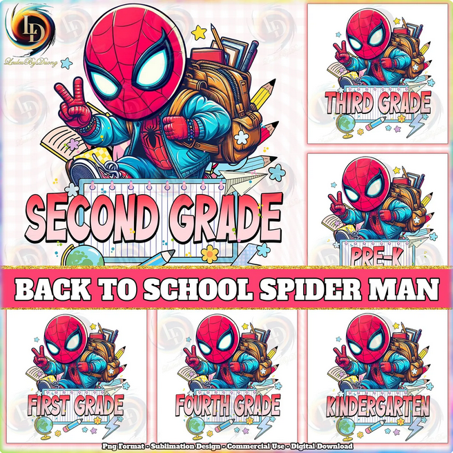 Superhero Back To School Grades Collection