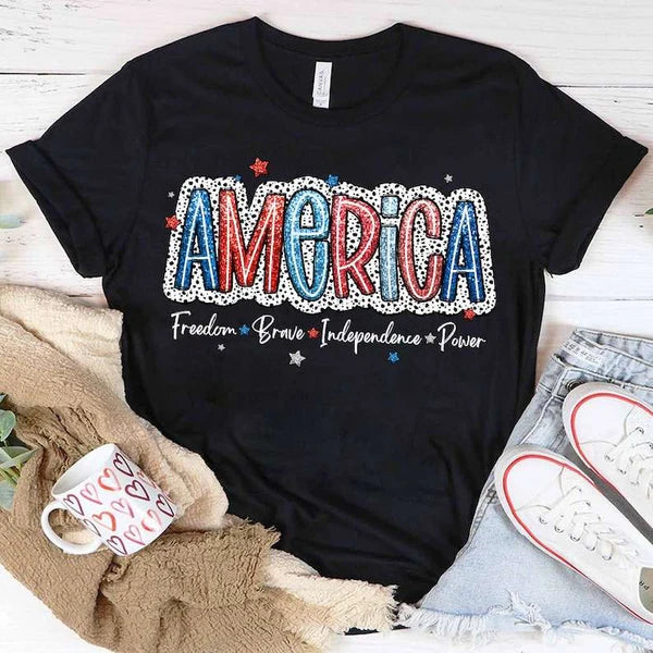 America Freedom Brave Independence Power