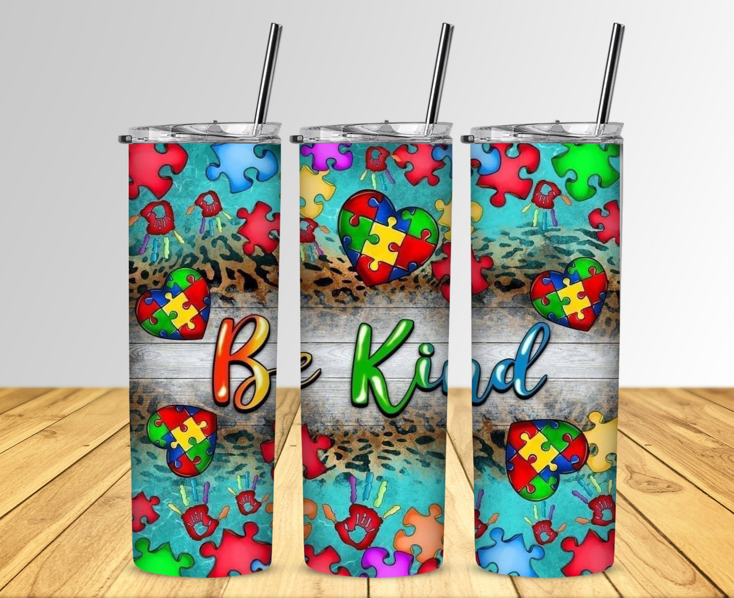 Be Kind Autism Sublimation Tumbler