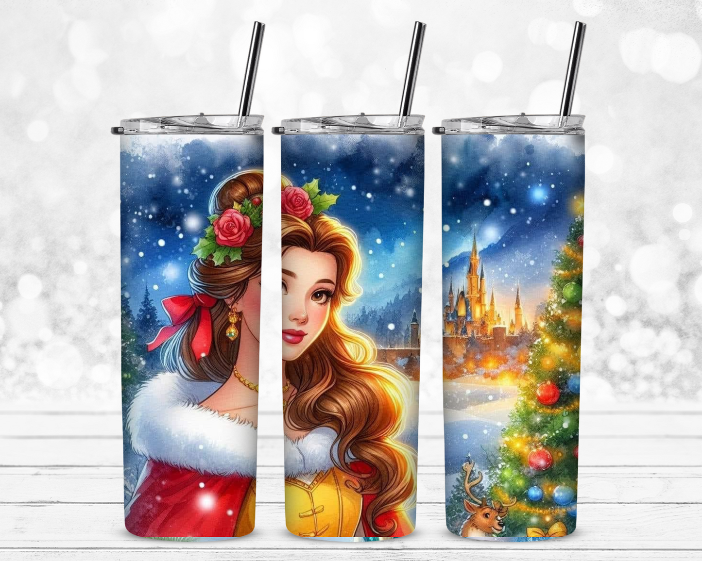 Belle Christmas Sublimation Tumbler
