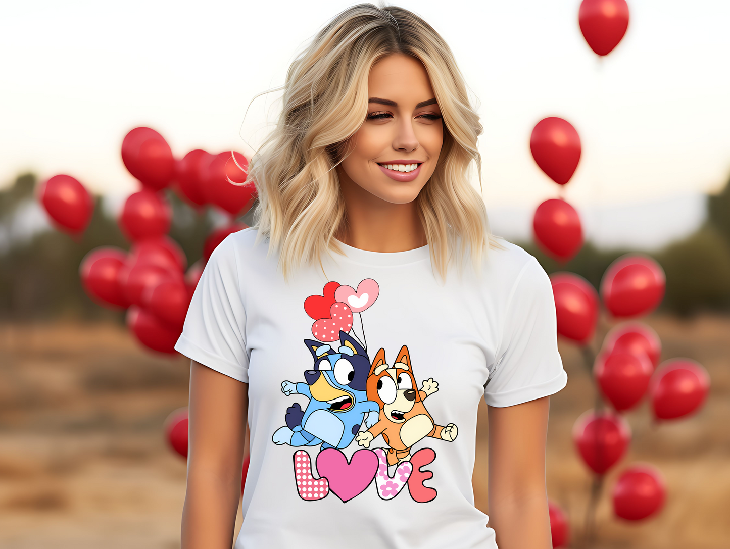 Bingo and Bluey Love Valentine