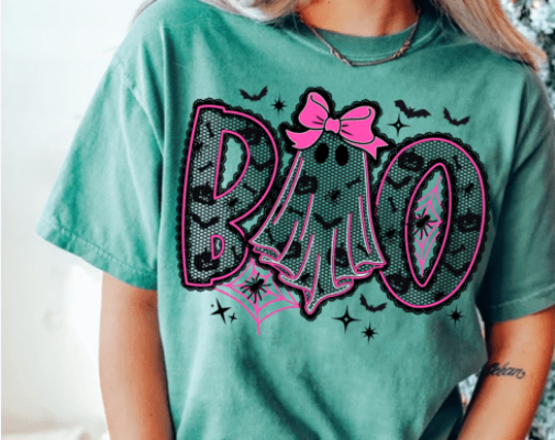 Black/Pink Boo Coquette