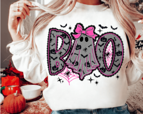 Black/Pink Boo Coquette