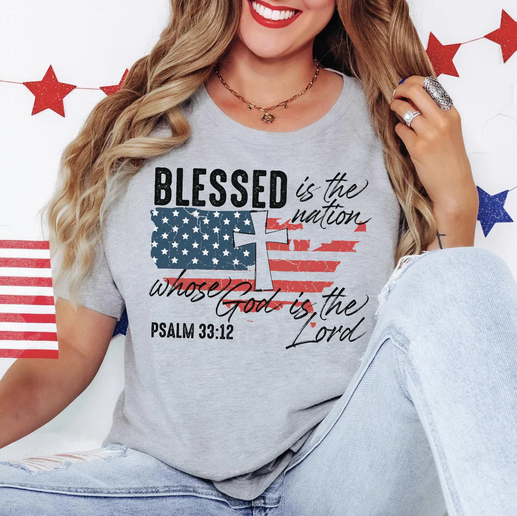 Blessed Faith Flag 4th of July