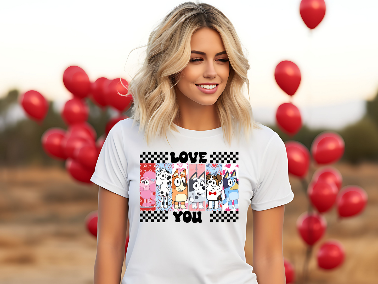 Blue Heeler Love You Valentine