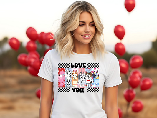 Blue Heeler Love You Valentine
