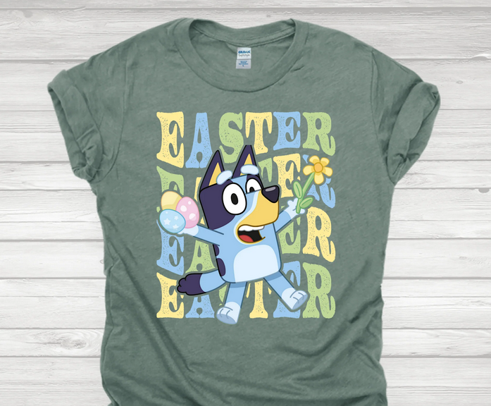 Blue Pup Easter Pastel Boy