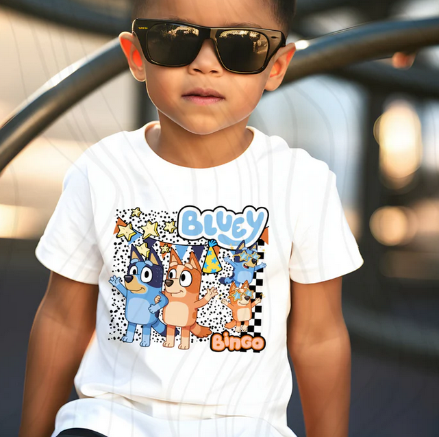 Blue Pup Star Glasses