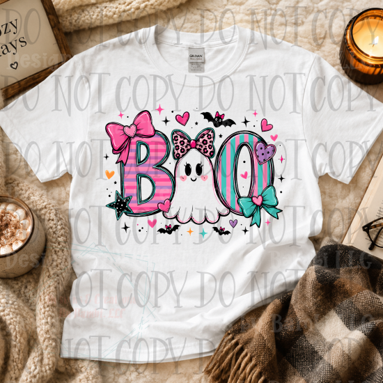 Boo in Pink and Turquoise