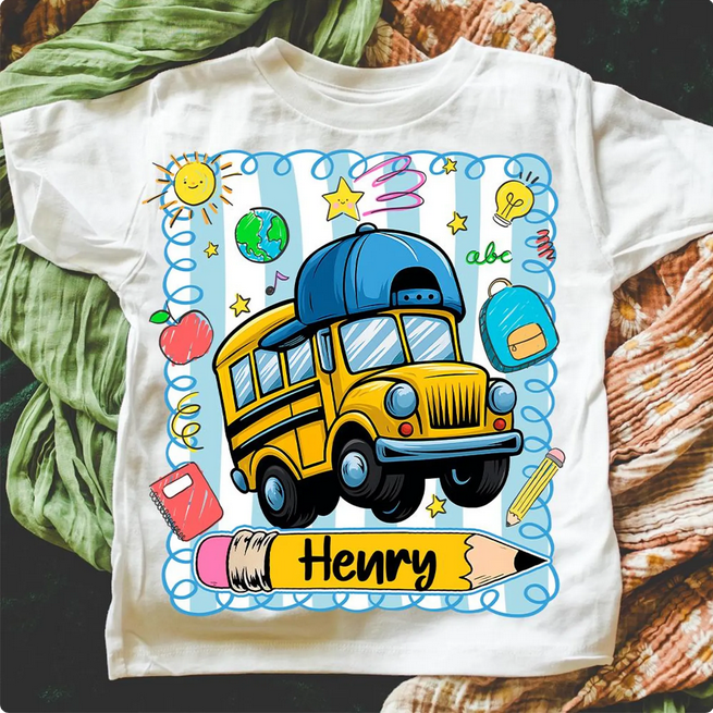 Personalized Back To School with Bus Collection