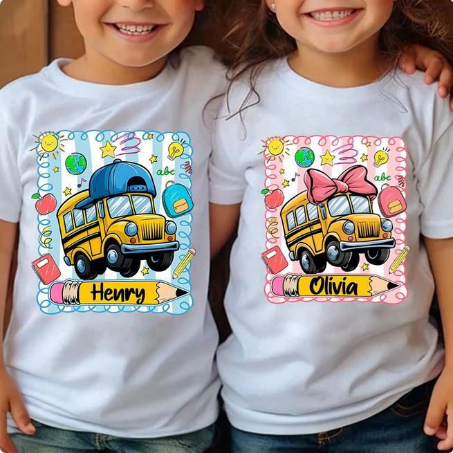 Personalized Back To School with Bus Collection