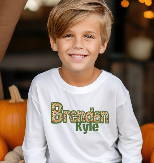 Fall Personalization of Kids Name Design