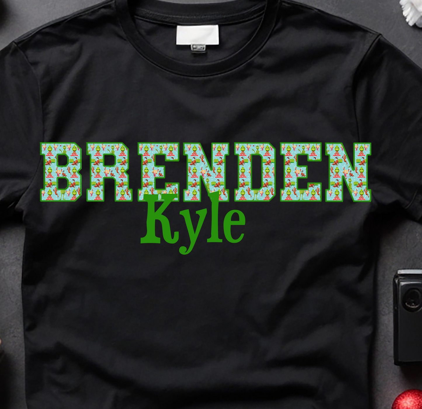 Grinch Children Personalized Name Design