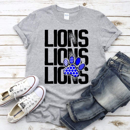 CUSTOM Mascots Stacked with Pawprint Collection