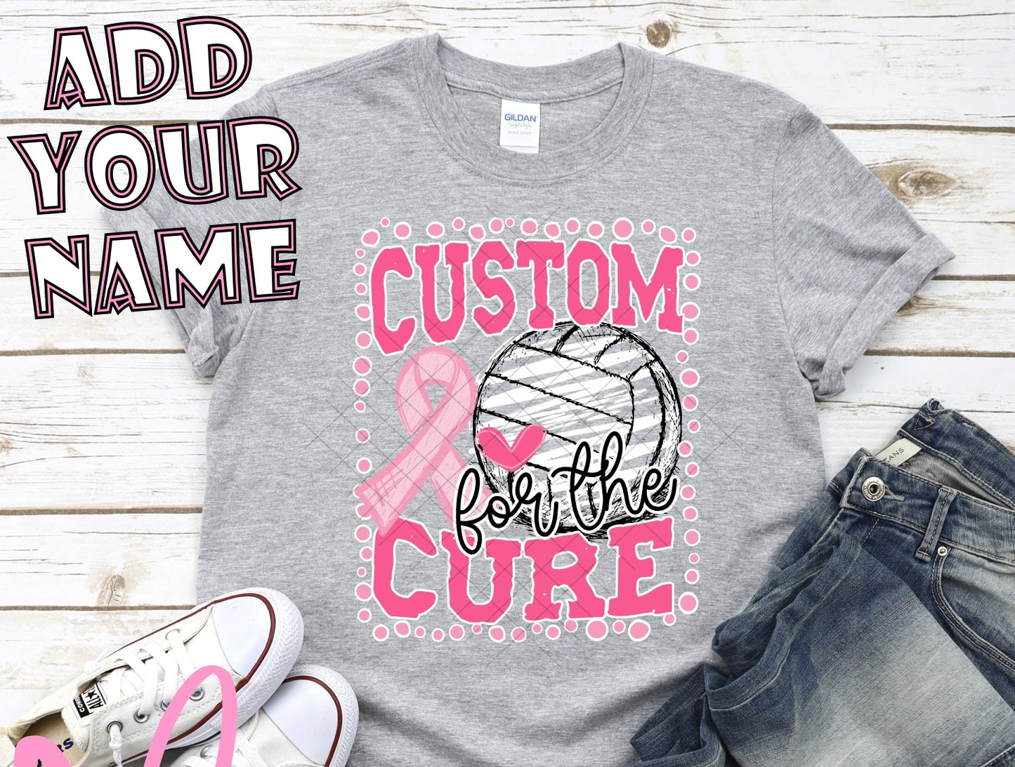 For The Cure Volleyball Pink Ribbon Mascot Collection