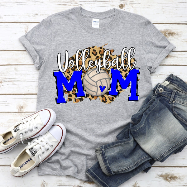 CUSTOM Volleyball Mom Ball with Leopard