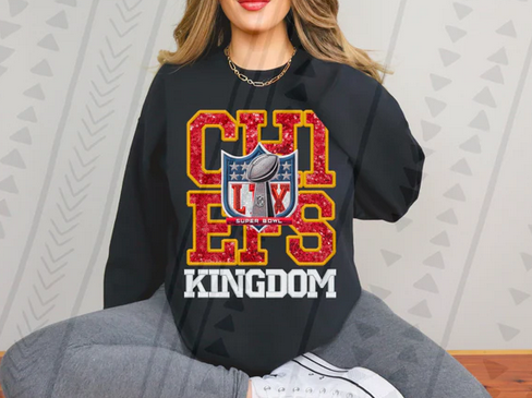 Chiefs LIX Faux Embroidery