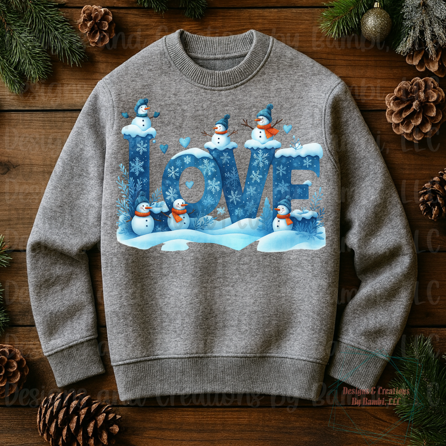 Christmas Snowman Scene 1