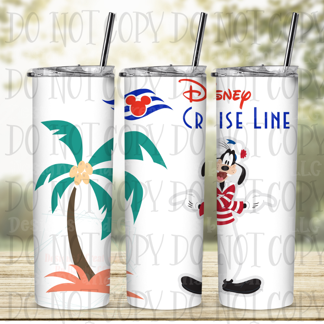 Cruise Line Goofy 20 oz Sublimation Tumbler