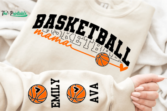 Custom Basketball Mom With Sleeve Personalization Collection