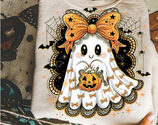 Cute Ribbon Ghost Halloween