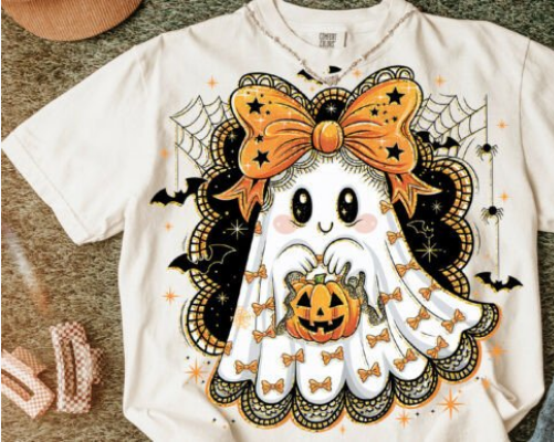 Cute Ribbon Ghost Halloween