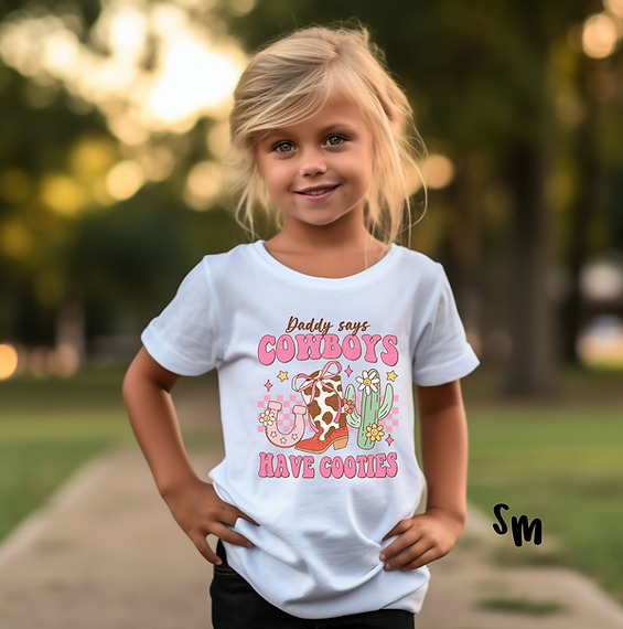 Daddy Says Cowboys Have Cooties- Valentine