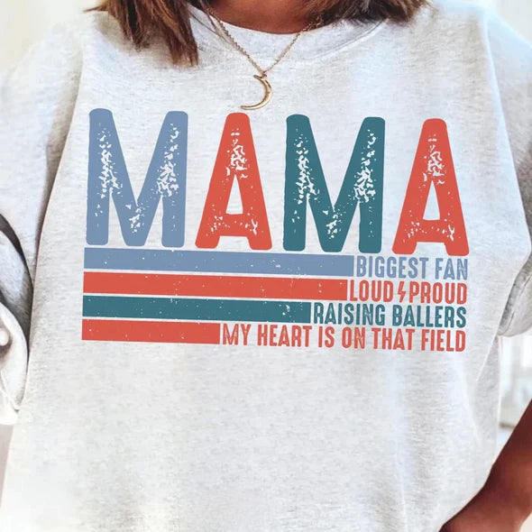 Mama Biggest Fan Baseball