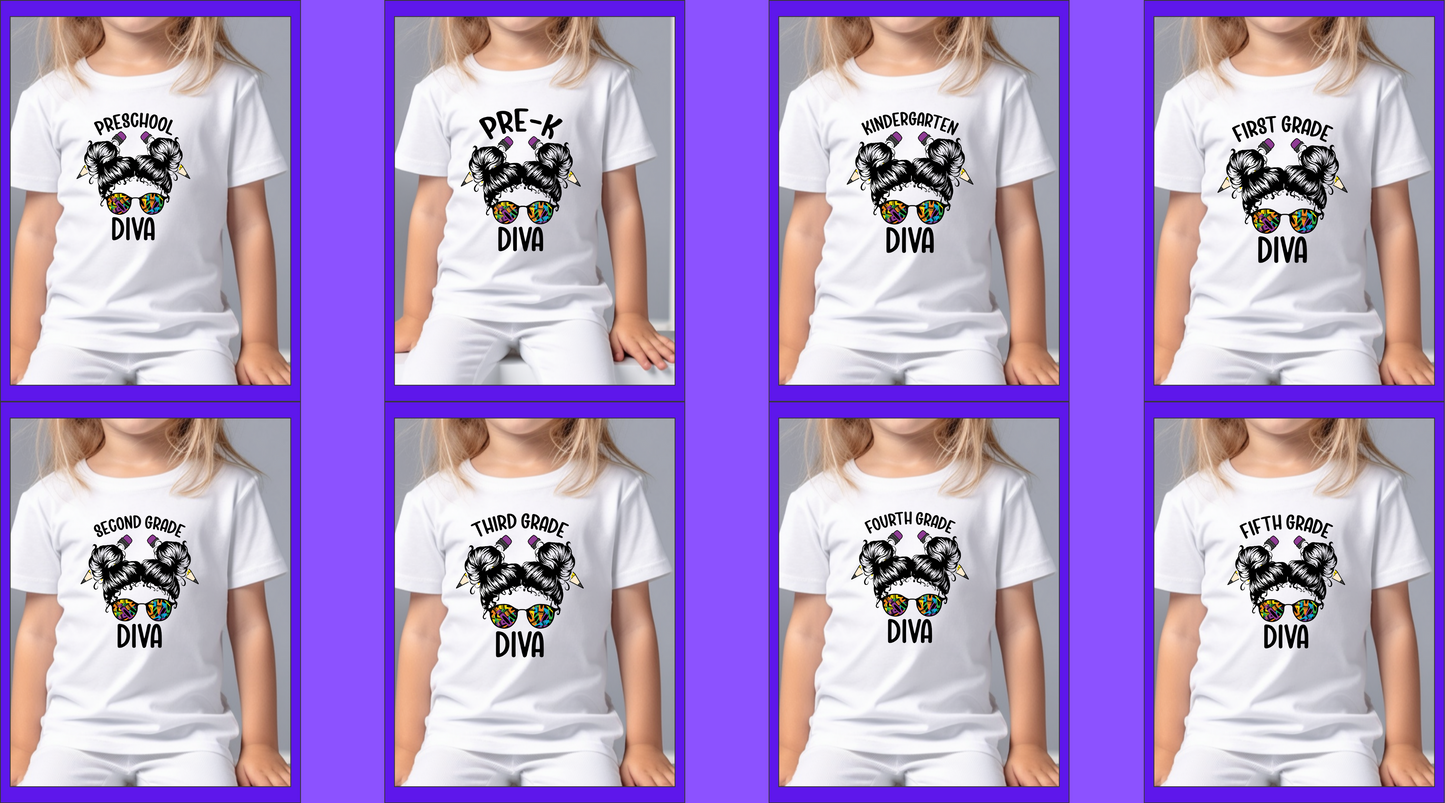 Diva with Little Girl Figurine Grade Related Back to School