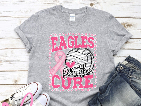 For The Cure Volleyball Pink Ribbon Mascot Collection