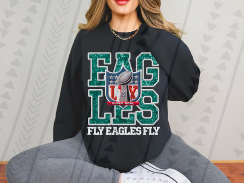 Eagles LIX Faux Embroidery